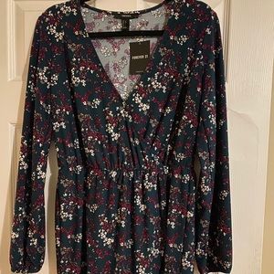 Long sleeve floral dress